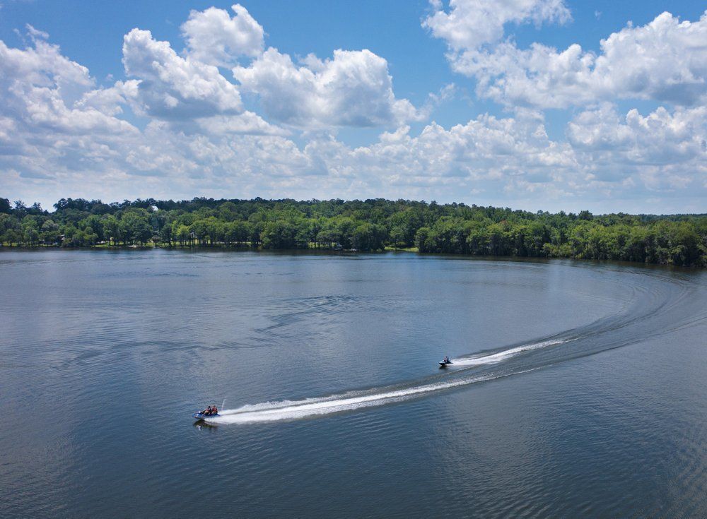 Aerial View of Lake Jackson in Paxton, Florida