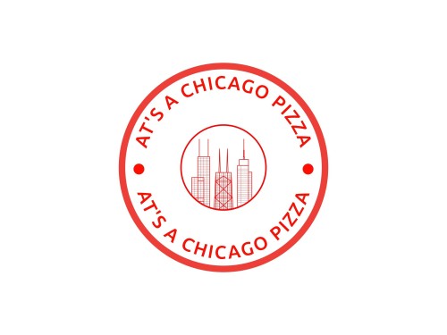 At's A Chicago Pizza Logo